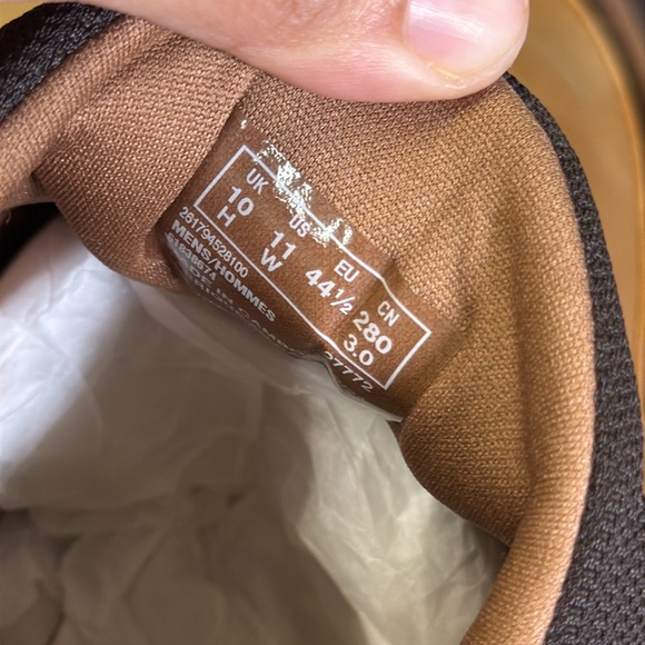 Clarks Collection Men's Motion Trek EZ Dark Tan Leather Shoes- 11W - Picture 6 of 7